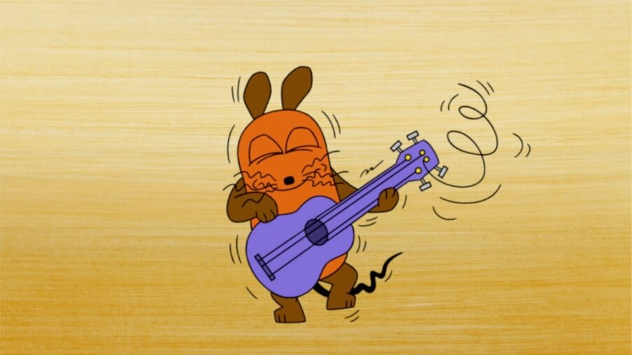 Maus spielt Gitarre