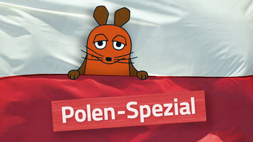 Polen-Spezial. Die Maus vor der polnischen Flagge