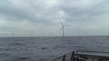 Offshore-Windpark auf dem Meer