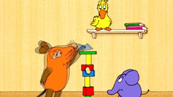 Maus, Elefant und Ente beim Spielen