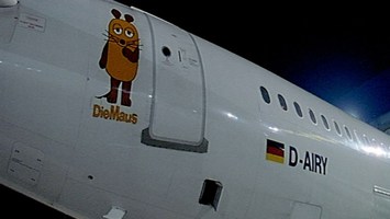 Flugzeug mit Maus