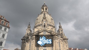 Dresdner Frauenkirche plus DGS-Logo