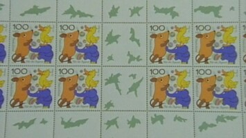 Mehrere Maus-Briefmarken