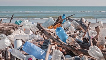 Plastikmüll am Strand