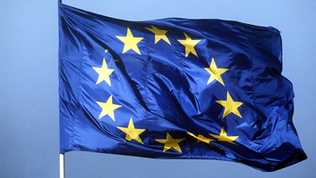 EU-Flagge, Blau mit gelben Sternen