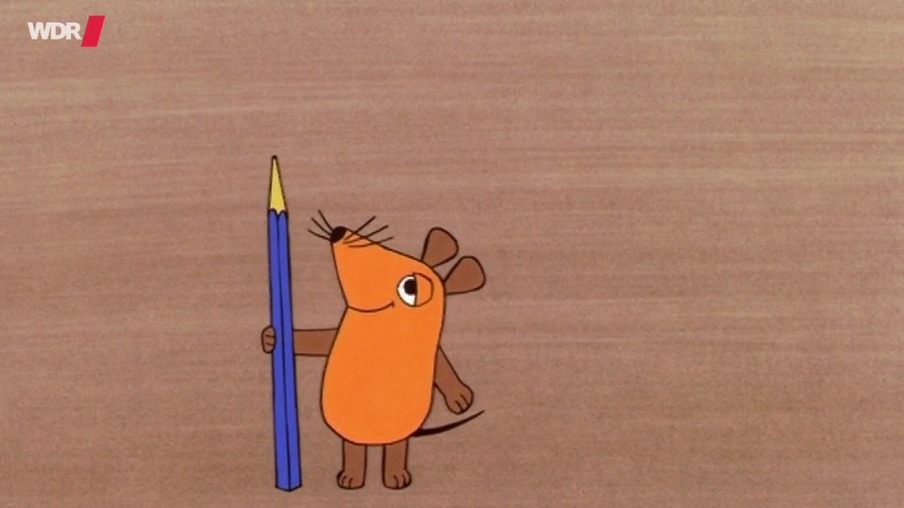 Maus mit Bleistift