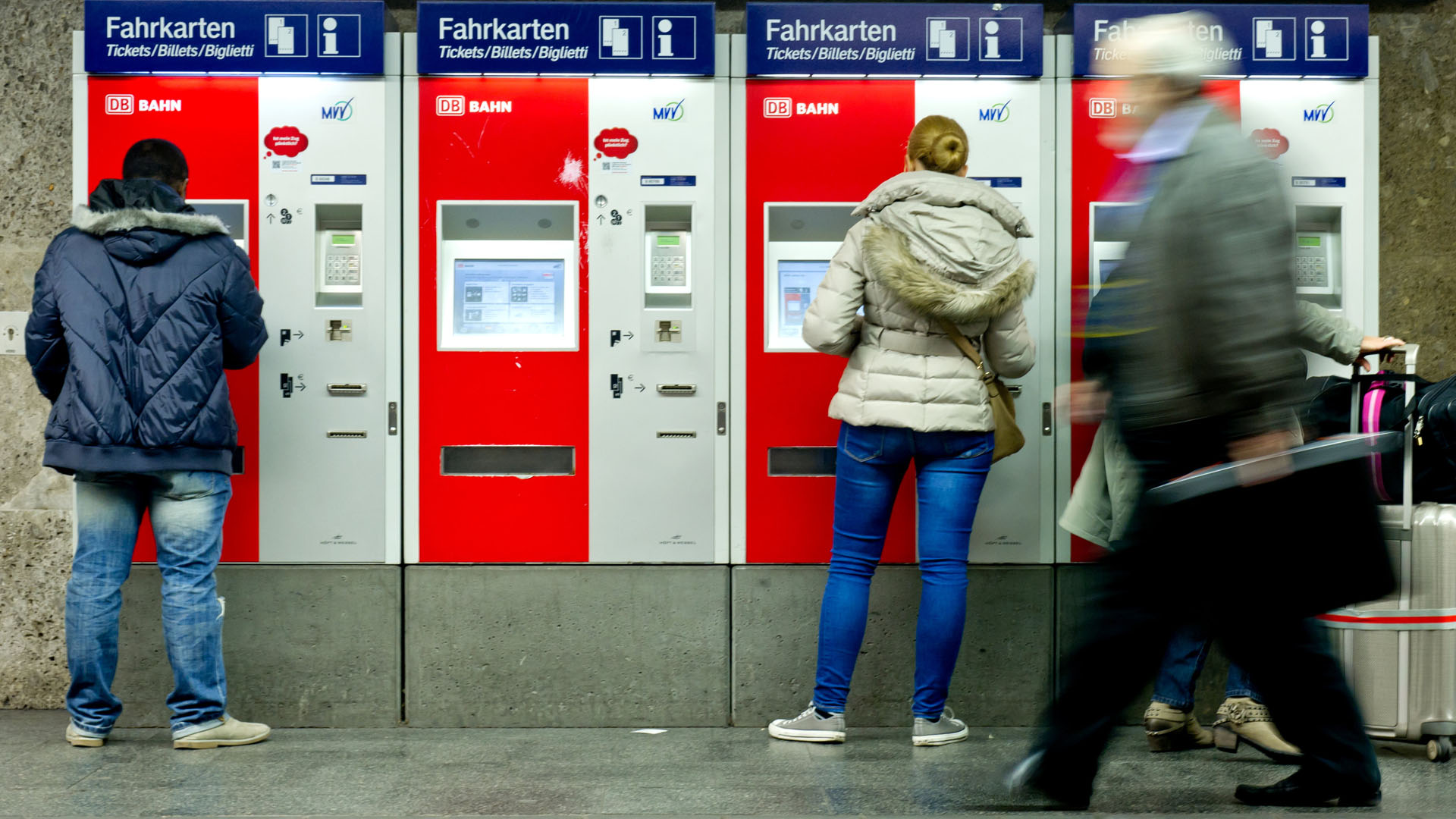 Fahrkartenautomat der Deutschen Bahn