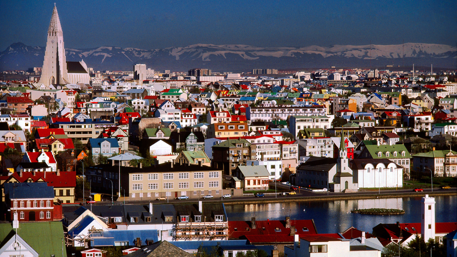 Skyline of Reykjavik Iceland