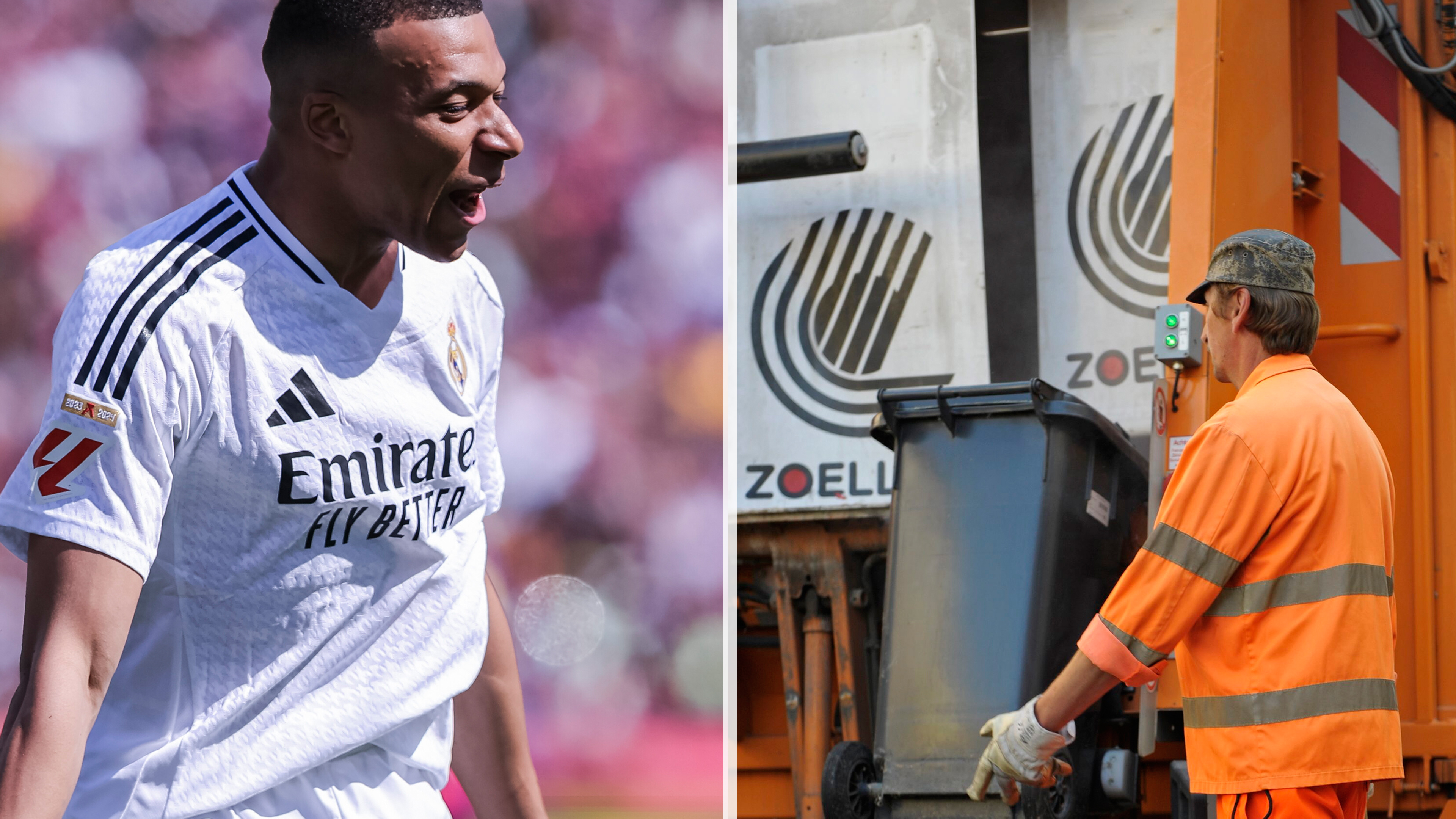 Bildrechte: ddp/ZUMA (Collage) Mbappé / Müllmann (Collage)