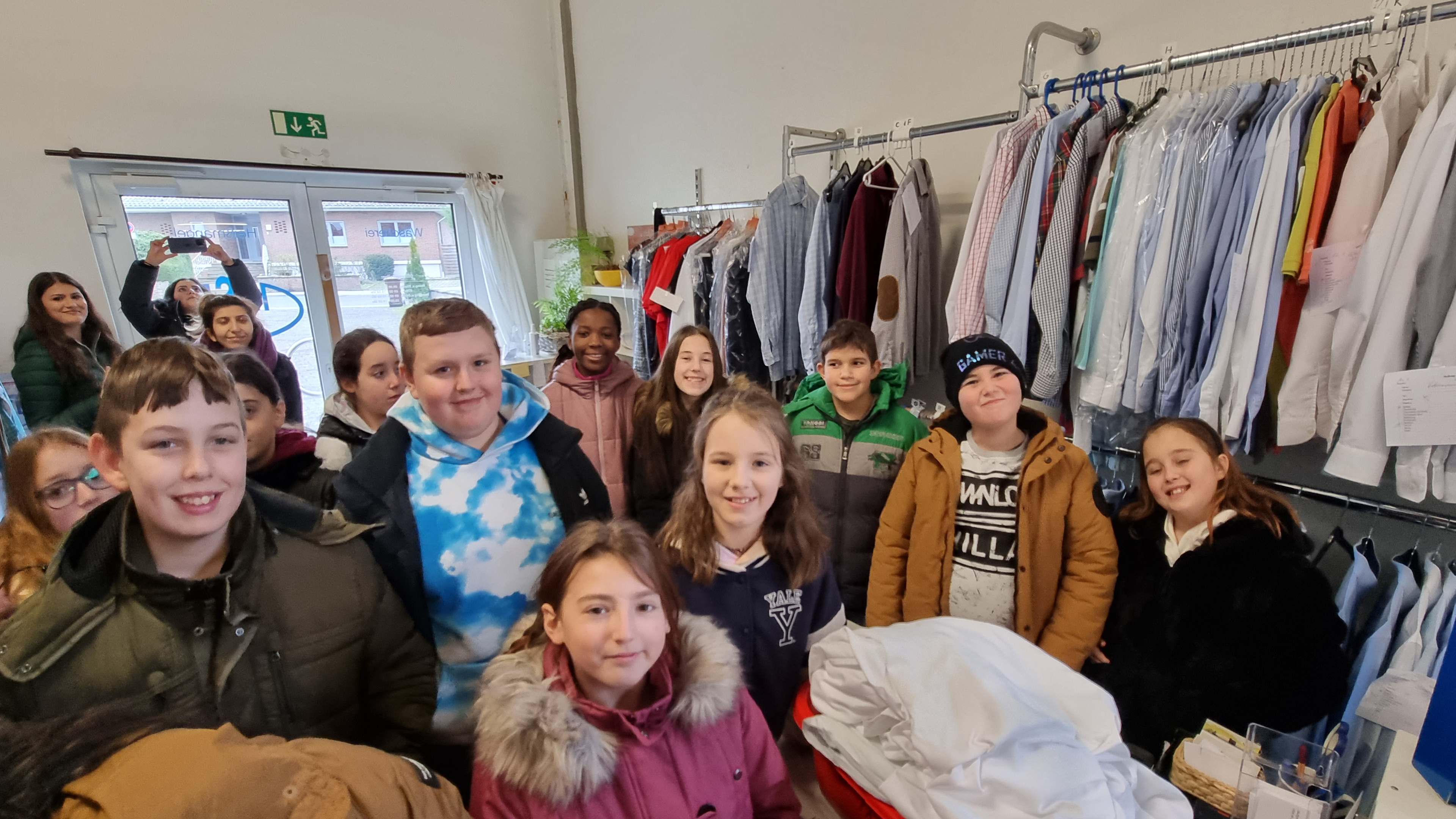 Mausklasse St. Augustin GHS Niederpleis zu Besuch in der Heißmangel Insel