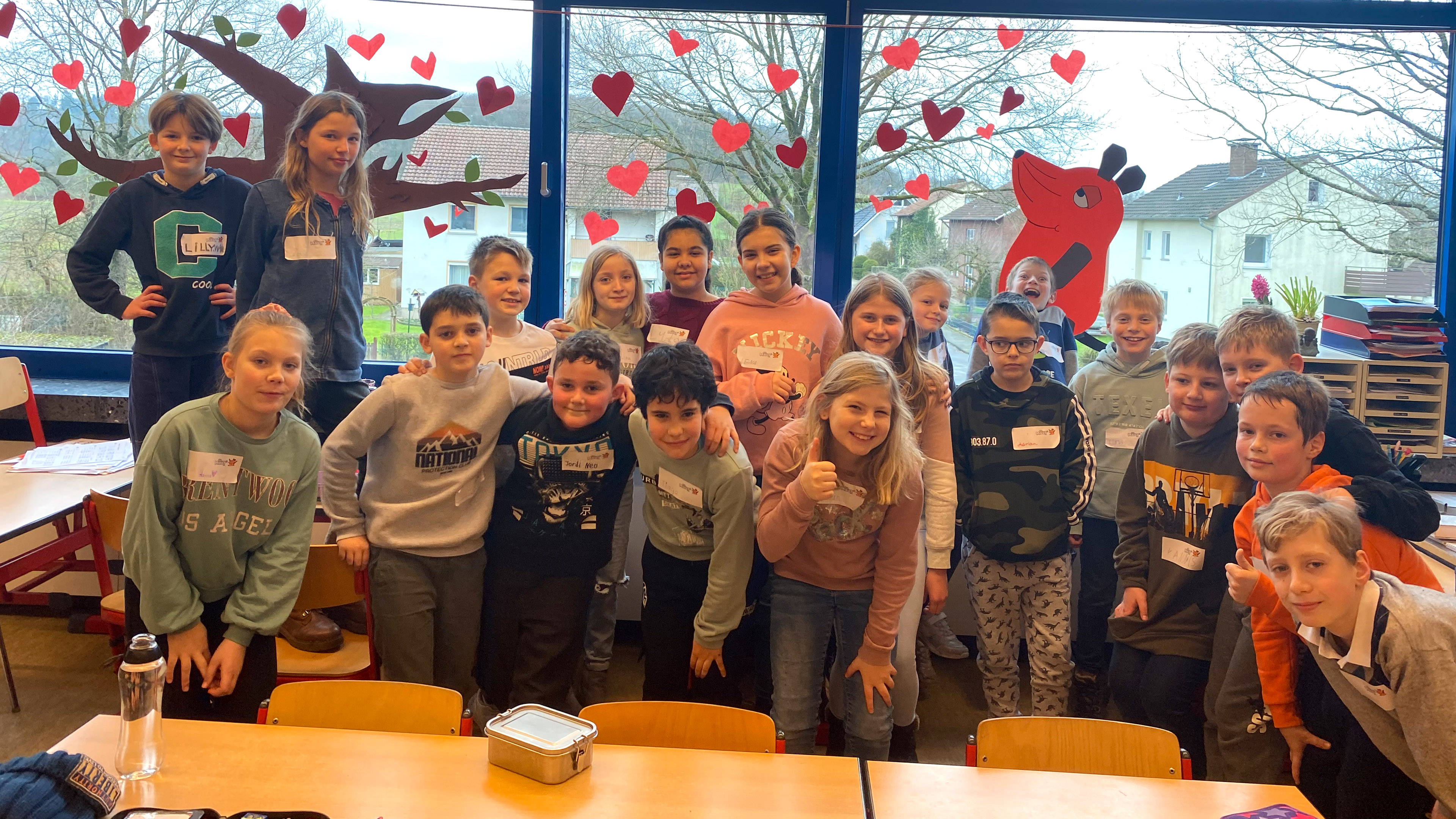 Gruppenbild der MausKlasse der Violenbachschule