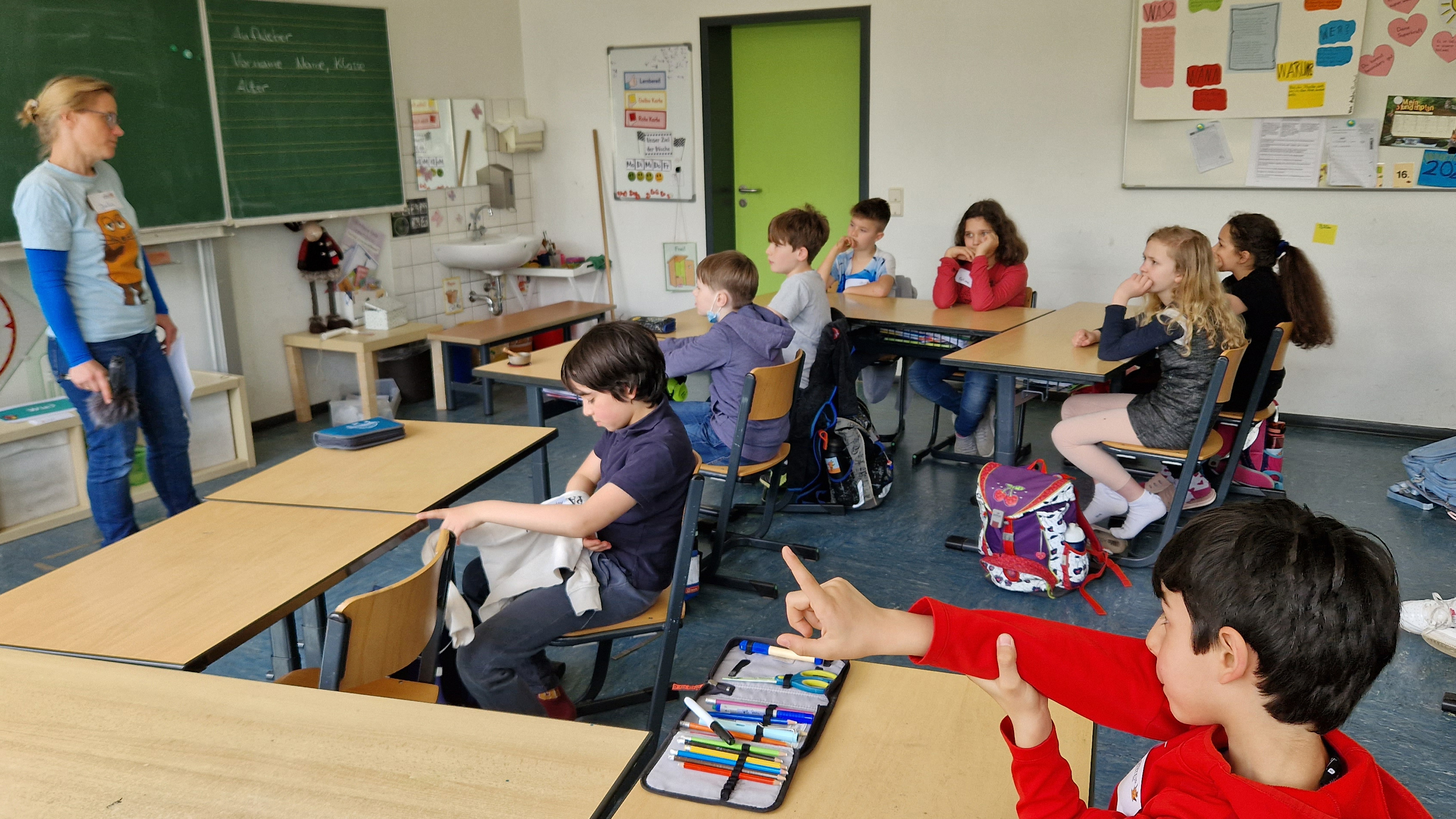 Nachrichtenwerkstatt bei der Mausklasse der GGS Finkenhofschule Bonn