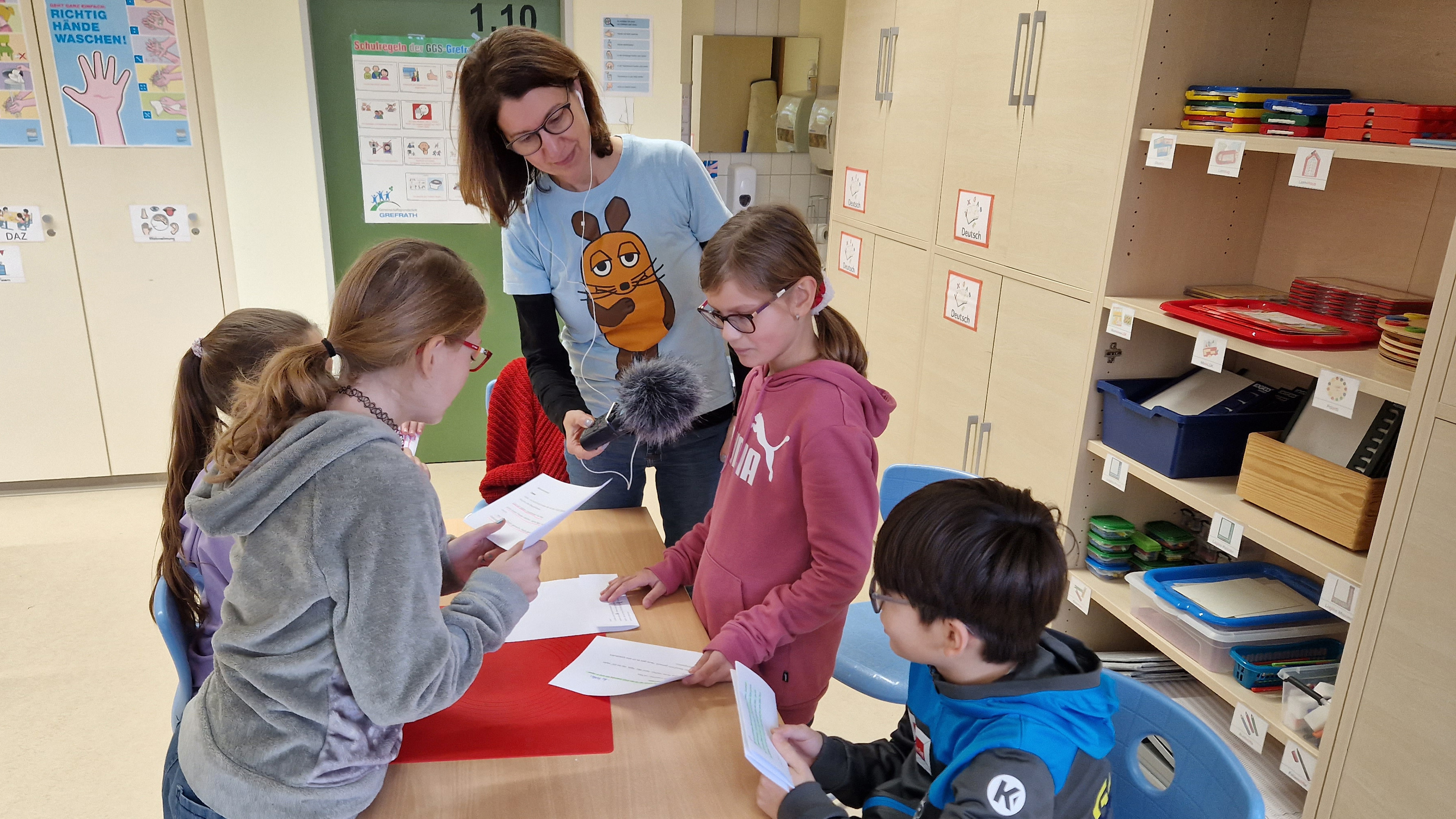 Nachrichtenwerkstatt bei der MausKlasse der GGS Grefrath