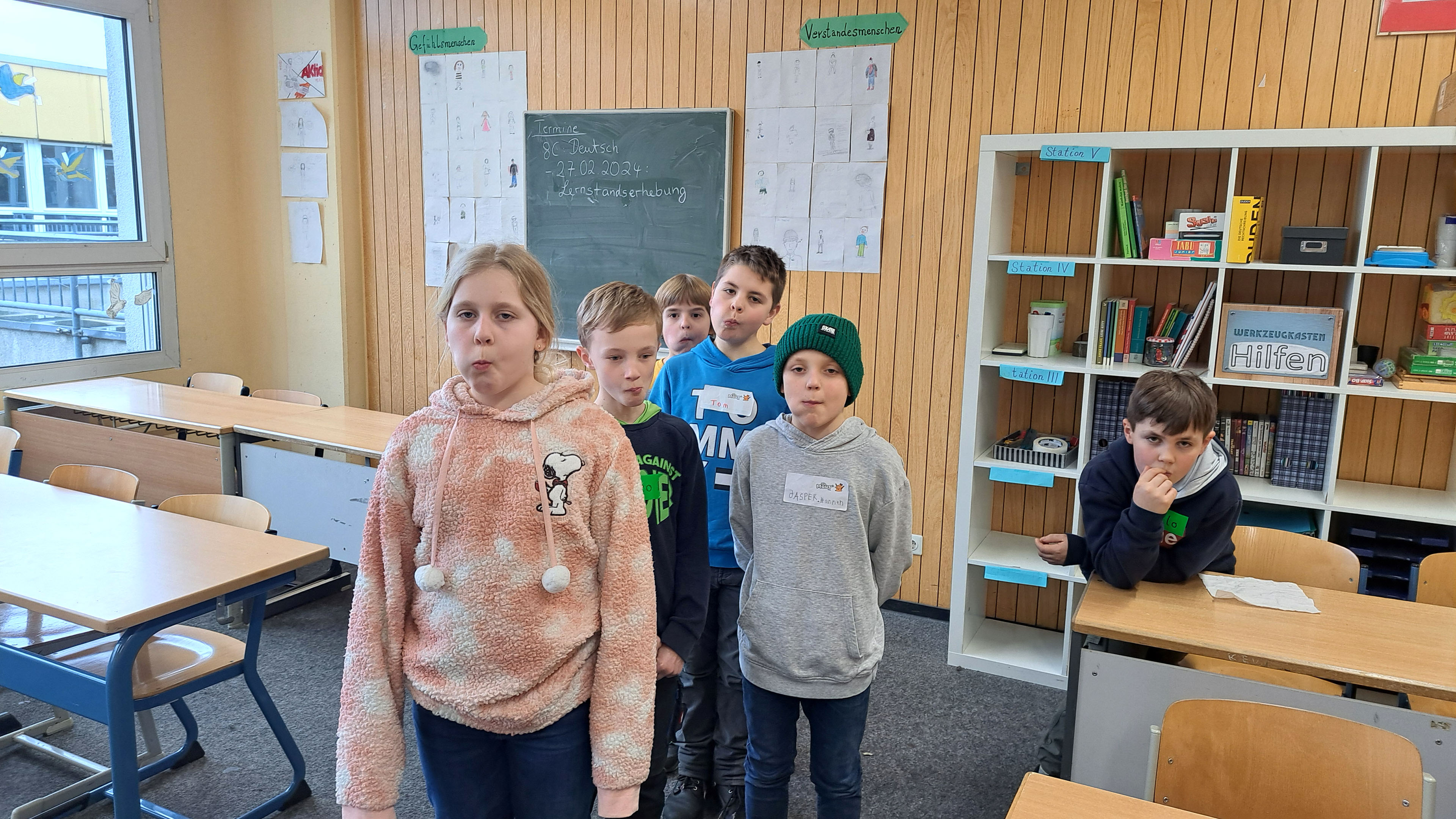 Kinder der MausKlasse aus Tönisvorst während der MausZoom-Konferenz