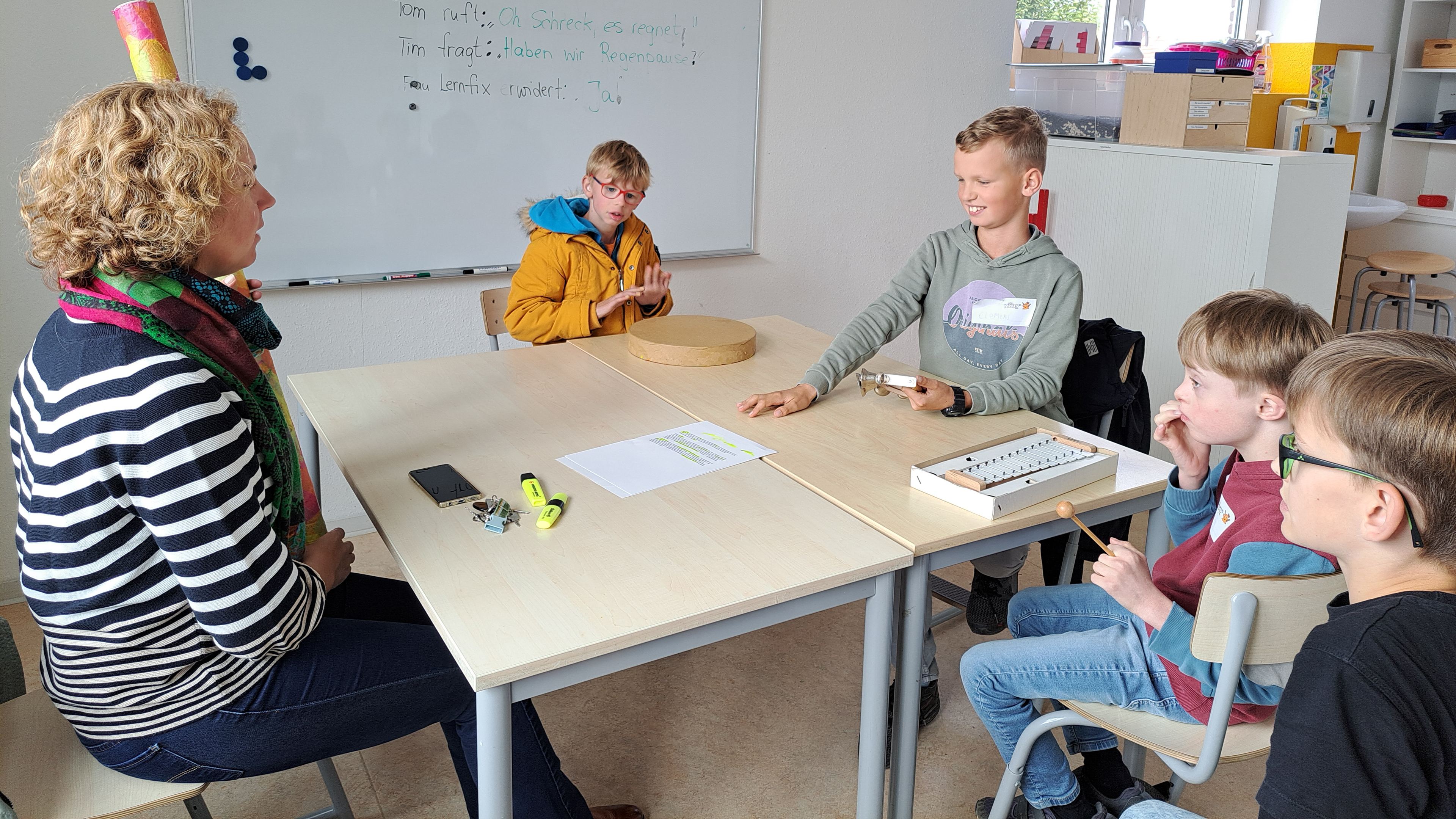 Eine Ahauser Kindergruppe kümmert sich ums Wetter