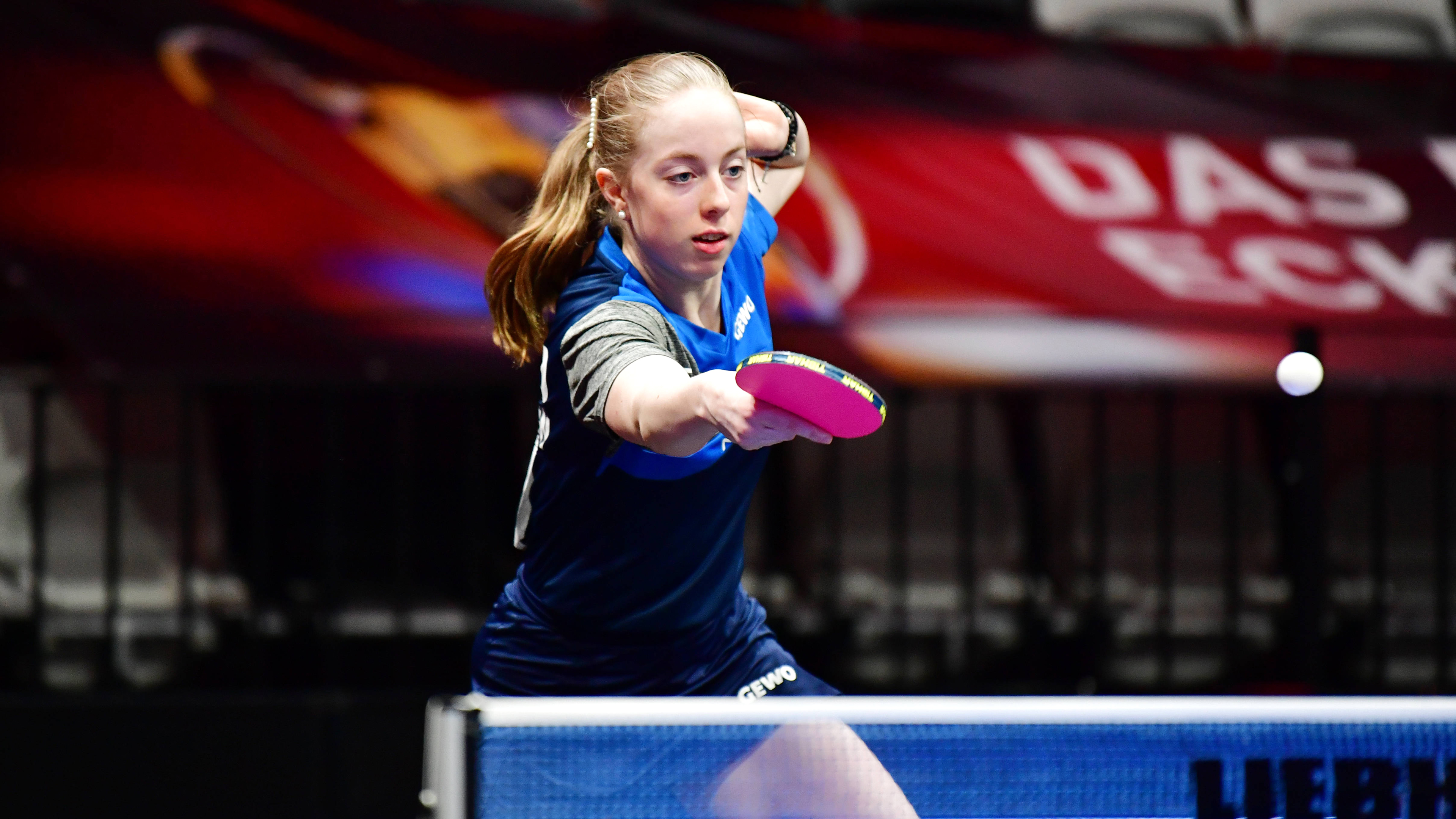 Bildrechte: IMAGO/MaJo Josephina Neumann bei den Deutschen Meisterschaften im Tischtennis