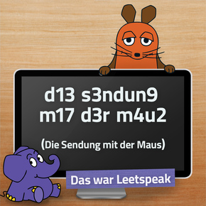 Leetspeak; Rechte: WDR