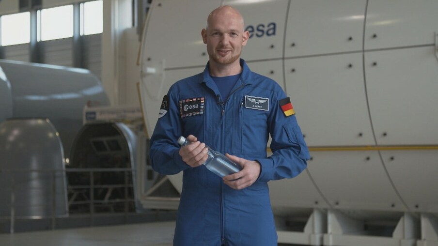 Alexander Gerst im Deutschen Zentrum für Luft- und Raumfahrt