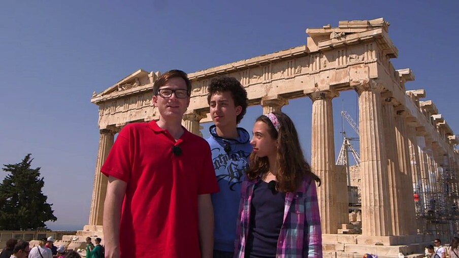 Ralph Caspers vor der Akropolis