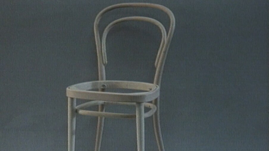Stuhl aus gebogenem Holz