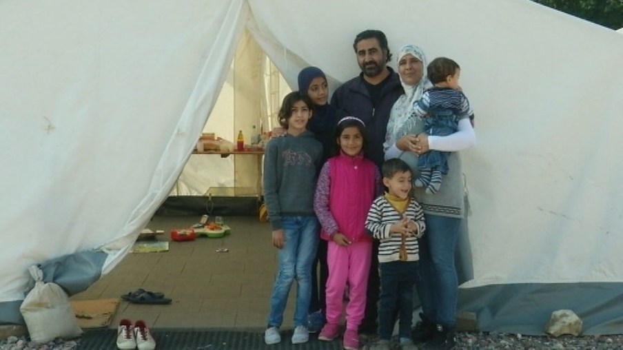 Flüchtlingsfamilie Timba