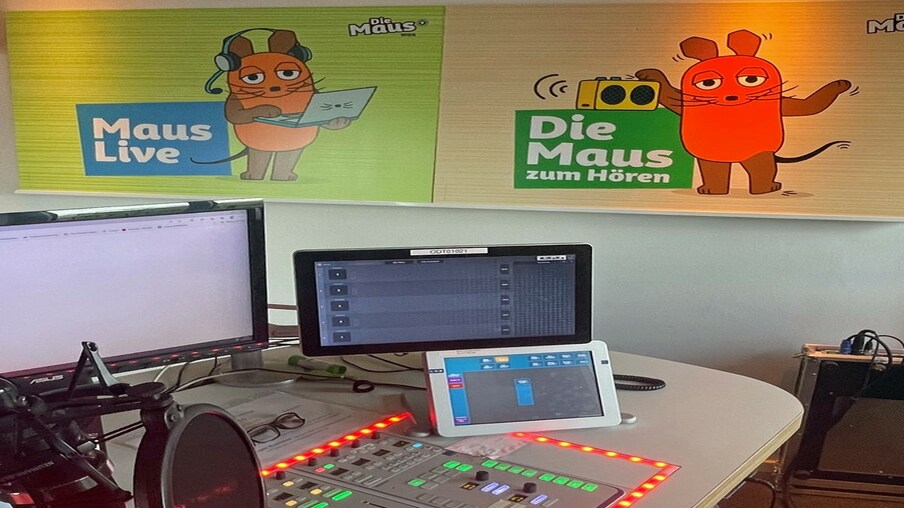 Ein Radiostudio von der Maus